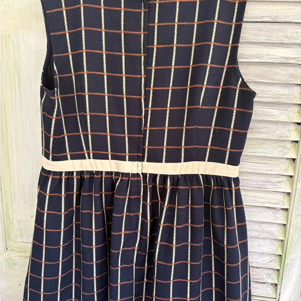 Modcloth Navy and White Grid Mini Dress - Picture 4 of 5